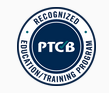 An official seal stating Drake is a PTCB recognized education and training program